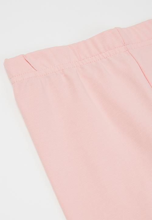 Pop Candy - Younger girls 2 pack leggings - light pink & grey