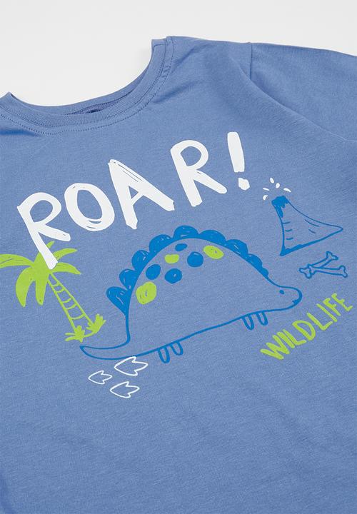 Pop Candy - Younger boys 2 pack graphic tees - blue