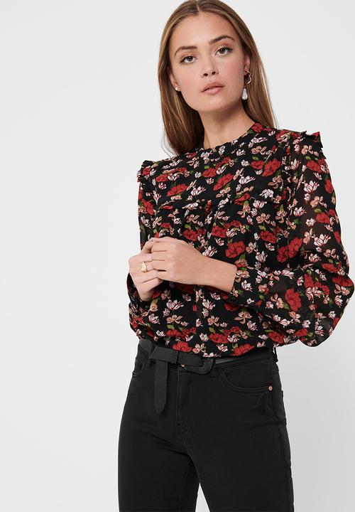 Jacqueline de Yong - Chili long sleeve top - multi 