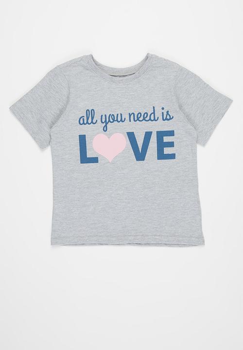 Pop Candy - Younger girls pj set - grey & navy