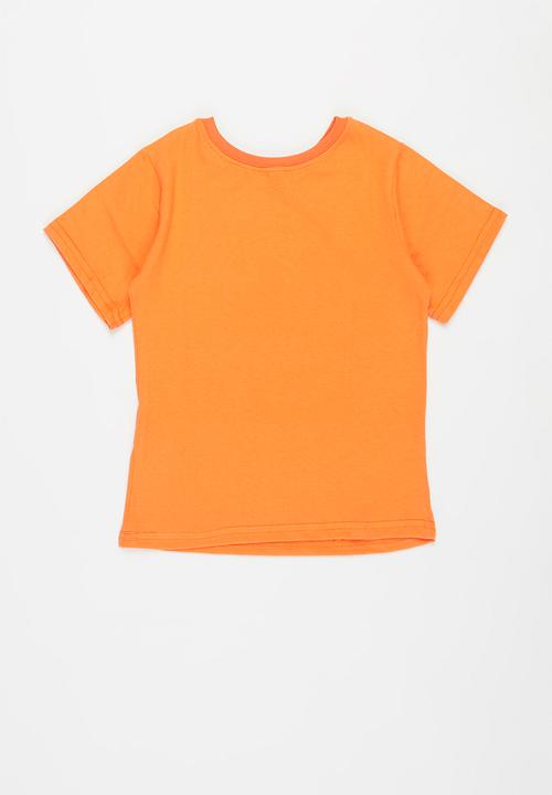 Pop Candy - Younger boys pj set - orange & grey