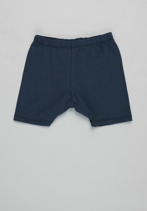 Superbalist Kids - 3 pack baby shorts - navy/white/baby blue