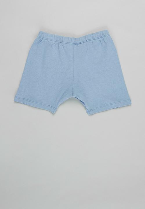 Superbalist Kids - 3 pack baby shorts - navy/white/baby blue
