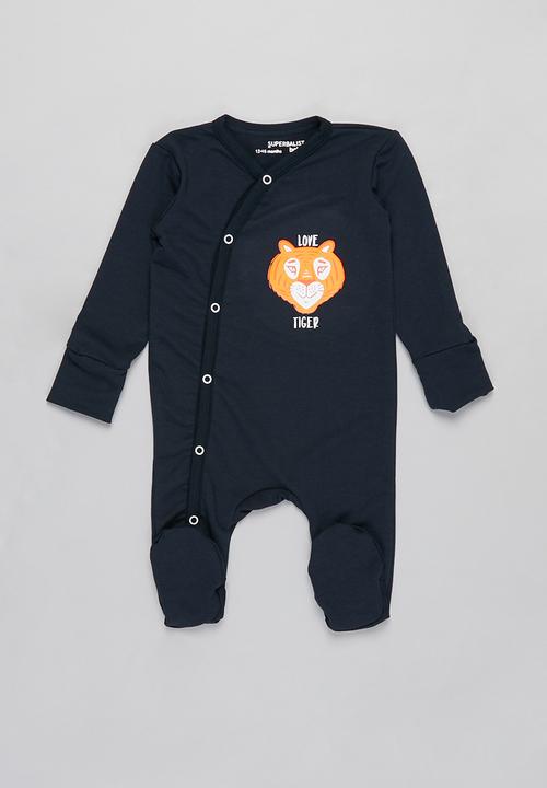 Superbalist Kids - 2 pack sleep suit - white & dark navy