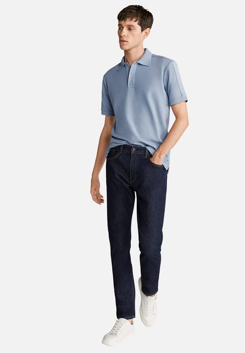 MANGO - Athan polo - blue 