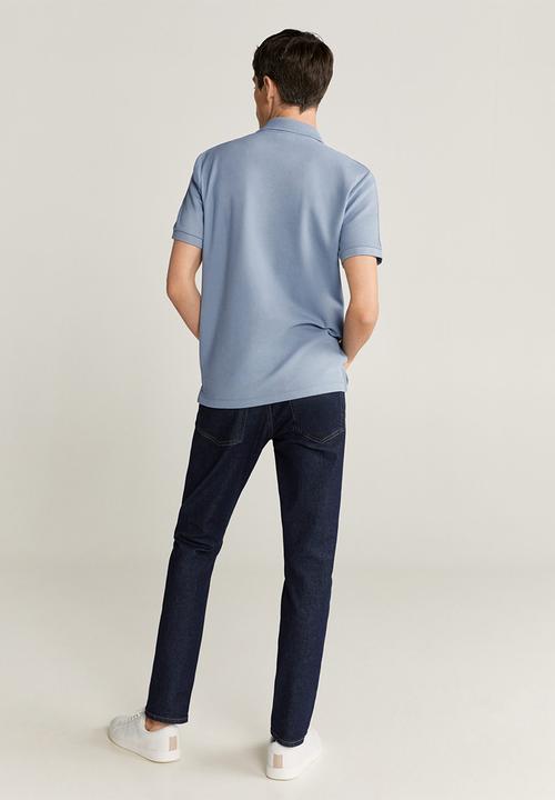 MANGO - Athan polo - blue 