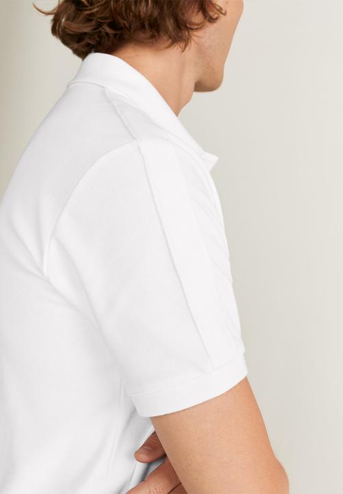 MANGO - Athan polo - white