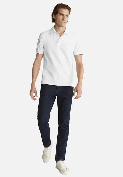 MANGO - Athan polo - white