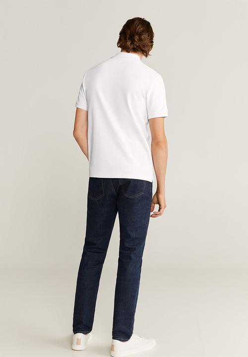 MANGO - Athan polo - white