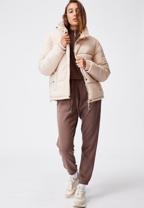 Cotton On - The recycled mother puffer - creme brulee