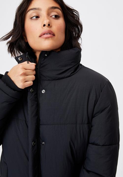 Cotton On - The recycled mother puffer - black