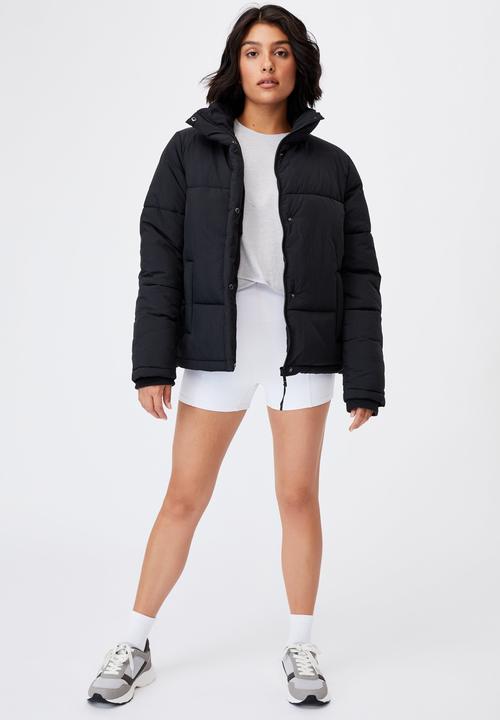 Cotton On - The recycled mother puffer - black