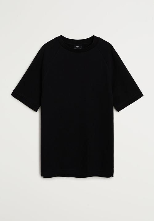 MANGO - T-shirt eudor - black