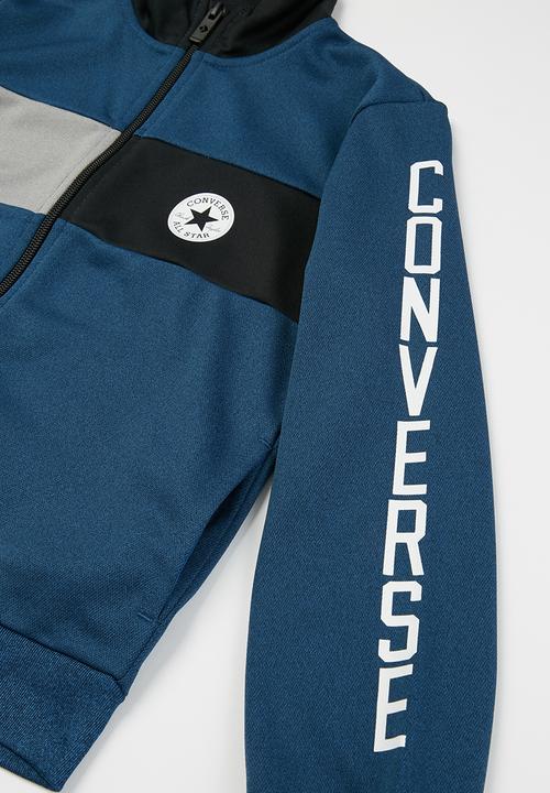 Converse - Cnvb colourblock track jacket - cape blue heather
