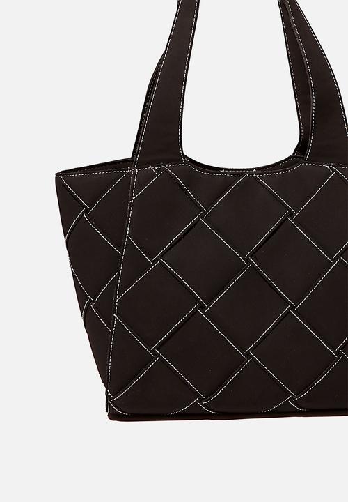 Rubi - Soft woven tote - black