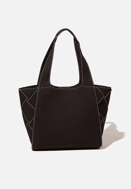 Rubi - Soft woven tote - black