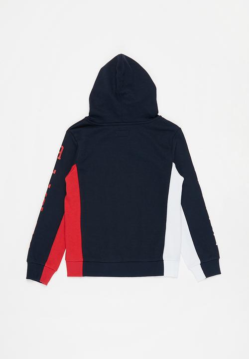 Converse - Cnvb colourblock all star hoodie - obsidian