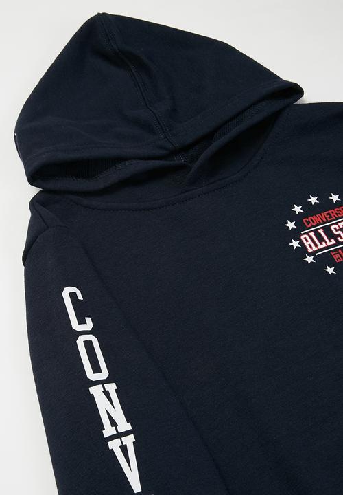 Converse - Cnvb colourblock all star hoodie - obsidian