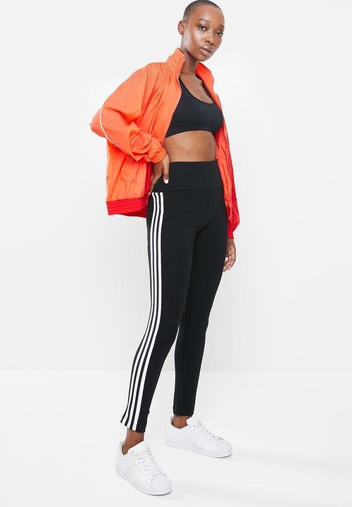 adidas Originals - High waisted tights - black & white
