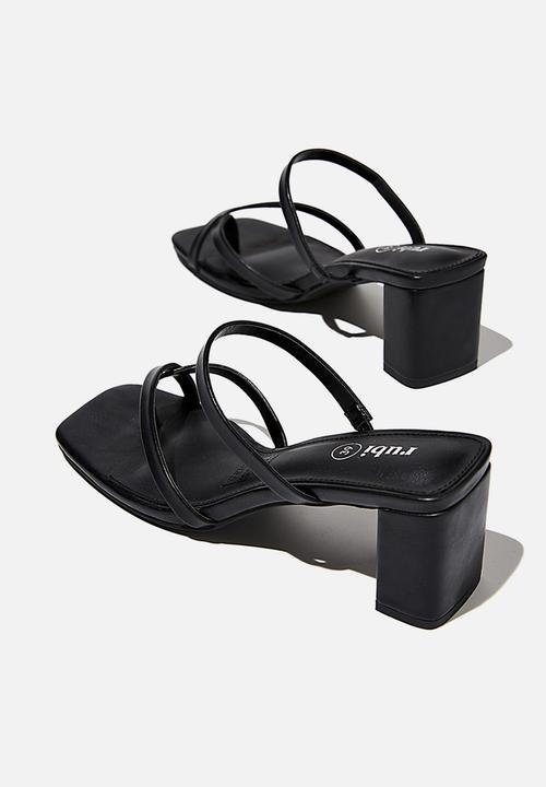 Cotton On - Isla toe loop heel - black 