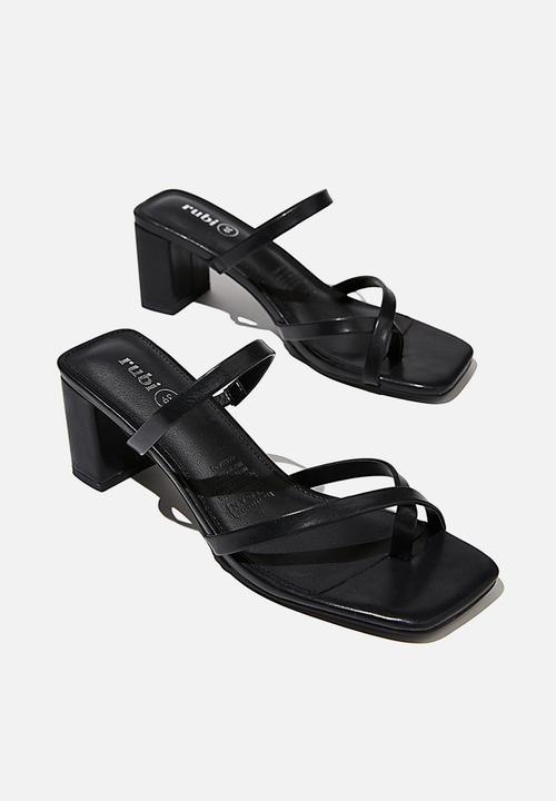 Cotton On - Isla toe loop heel - black 