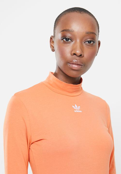 adidas Originals - Originals fitted long sleeve tee - orange
