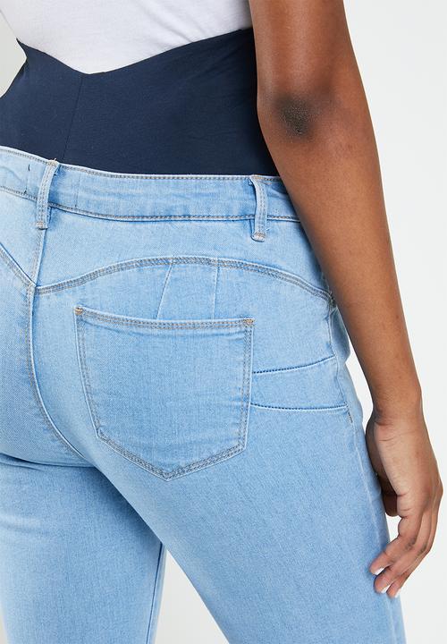 Missguided - Maternity scuplt detail sinner skinny - blue