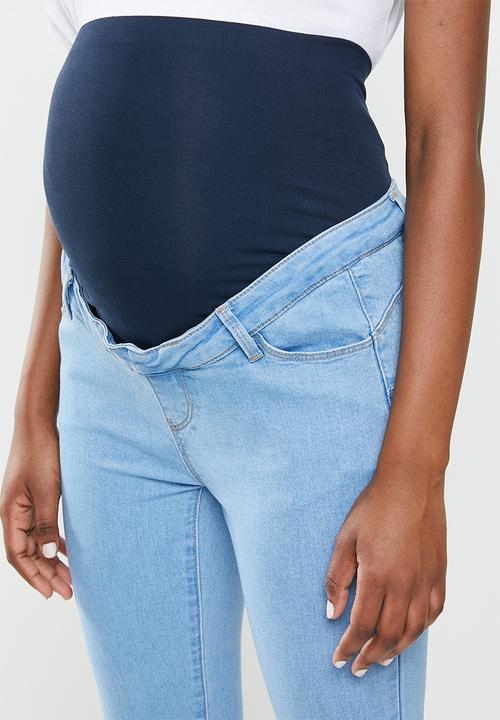 Missguided - Maternity scuplt detail sinner skinny - blue