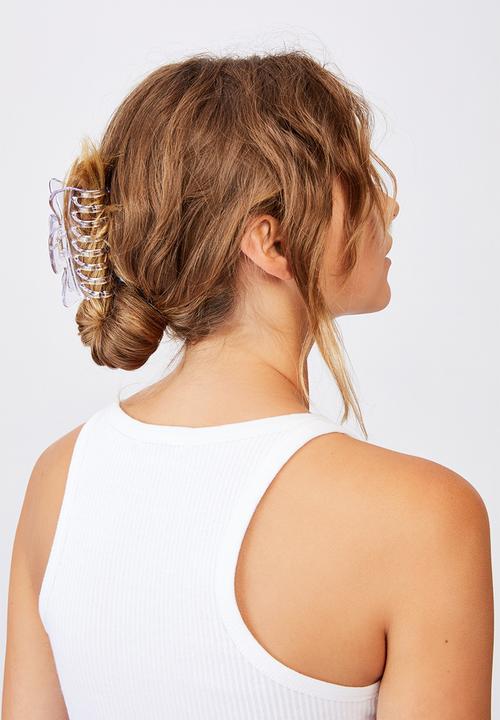 Rubi - Kiley hair claw - transparent cool blue