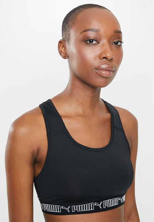 PUMA - Mid impact elastic bra - black