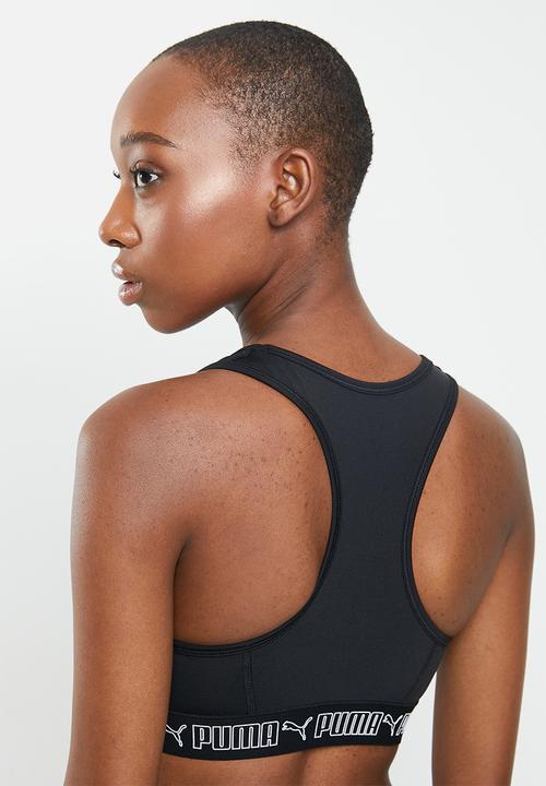 PUMA - Mid impact elastic bra - black