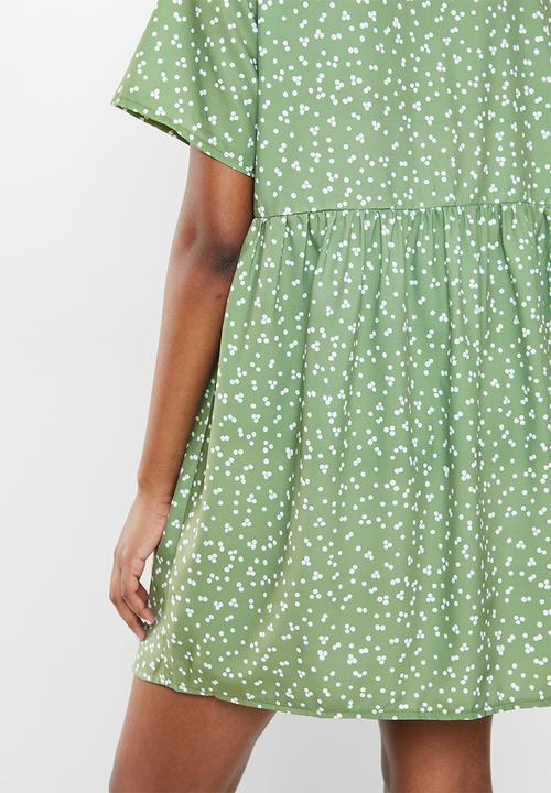 Missguided - Shirt smock dress polka - sage