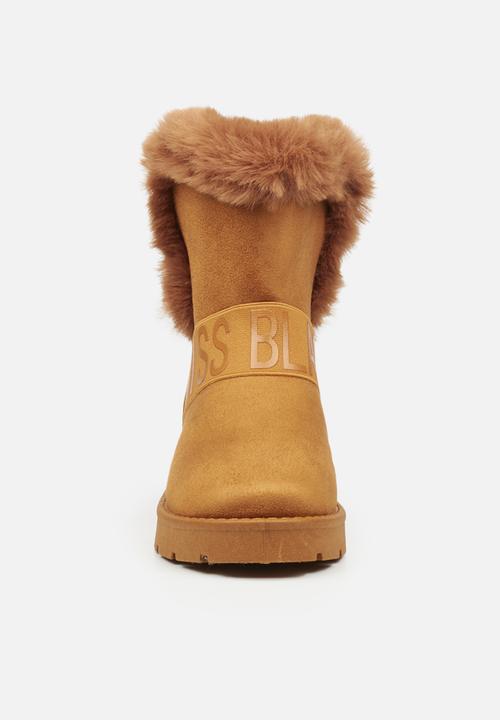 Miss Black - Rae slipper boot - tan