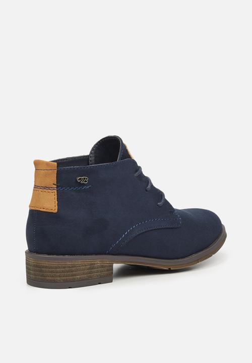 Miss Black - Safari bootie - navy