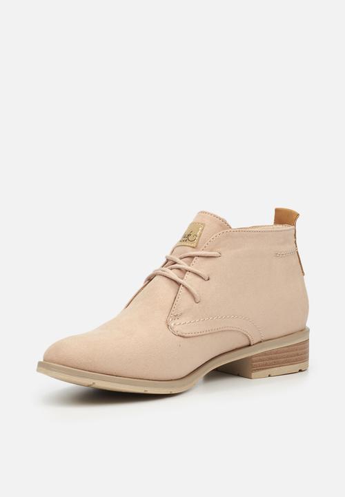 Miss Black - Safari bootie - pink