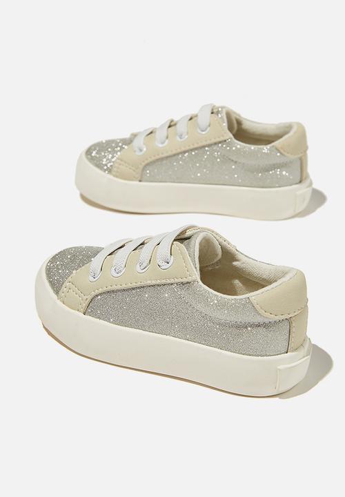 Cotton On - Mini tibi trainer - silver glitter 