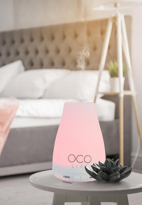 OCO Life  - Small - White Diffuser with 2 Oils Breathe & Reawaken