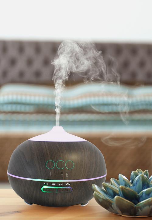 OCO Life  - The Zen - Dark Wood Diffuser with 2 Oils Breathe &  Reawaken