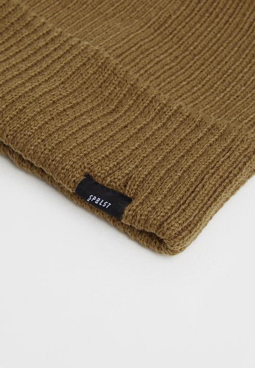 Superbalist - Rib turn up beanie - brown