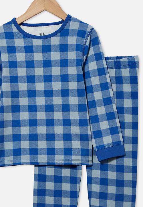 Cotton On - Orlando long sleeve pyjama set - blue 