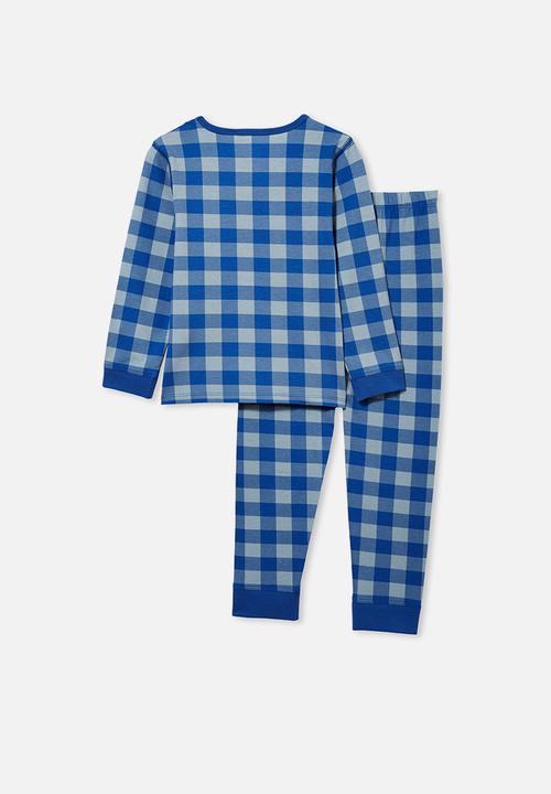 Cotton On - Orlando long sleeve pyjama set - blue 