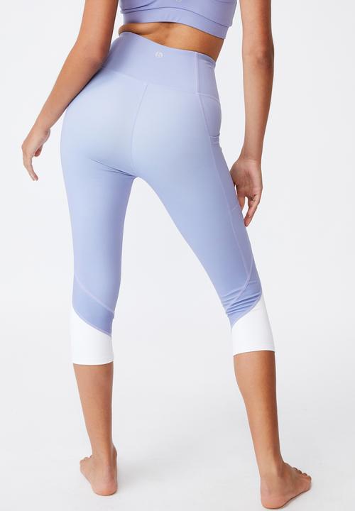 Cotton On - V-neck cut out crop - periwinkle