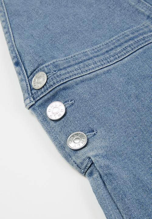 KIDS ONLY - Slim fit denim playsuit - blue