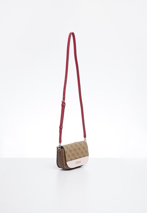 GUESS - Sosie mini crossbody flap - brown