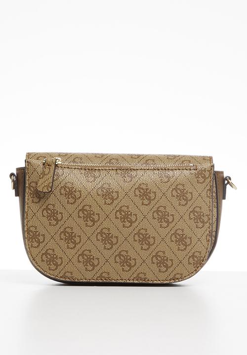 GUESS - Sosie mini crossbody flap - brown