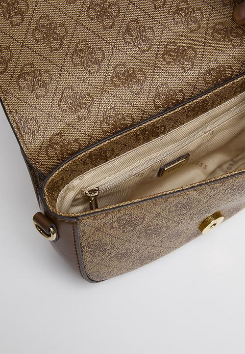 GUESS - Sosie mini crossbody flap - brown