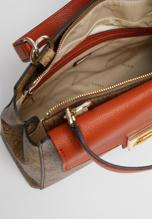 GUESS - Valy girlfriend satchel - rust & brown 