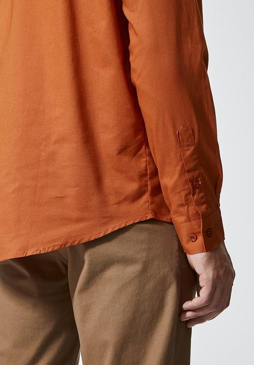 Superbalist - Barber regular fit oxford shirt - tobacco