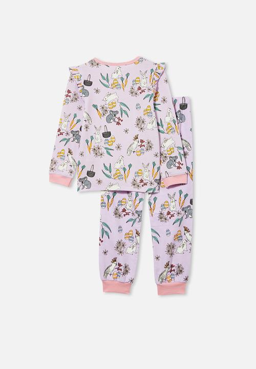 Cotton On - Edith long sleeve pyjama set - australiana easter vintage lilac