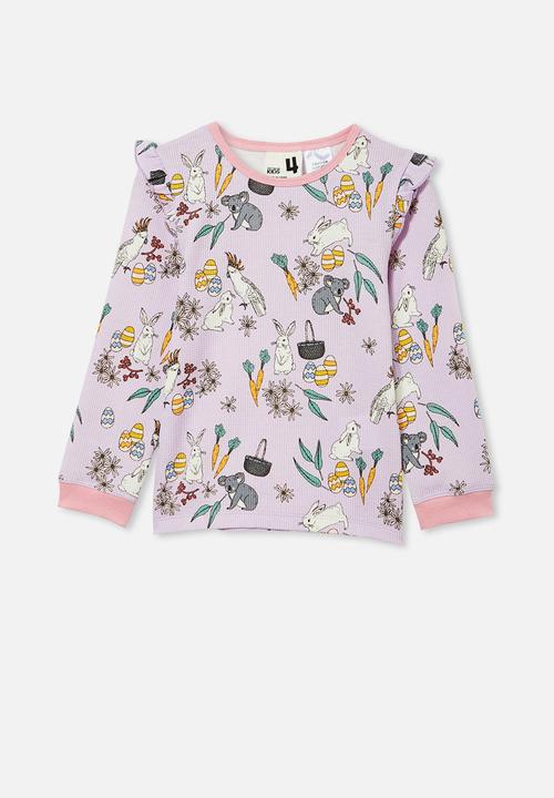Cotton On - Edith long sleeve pyjama set - australiana easter vintage lilac